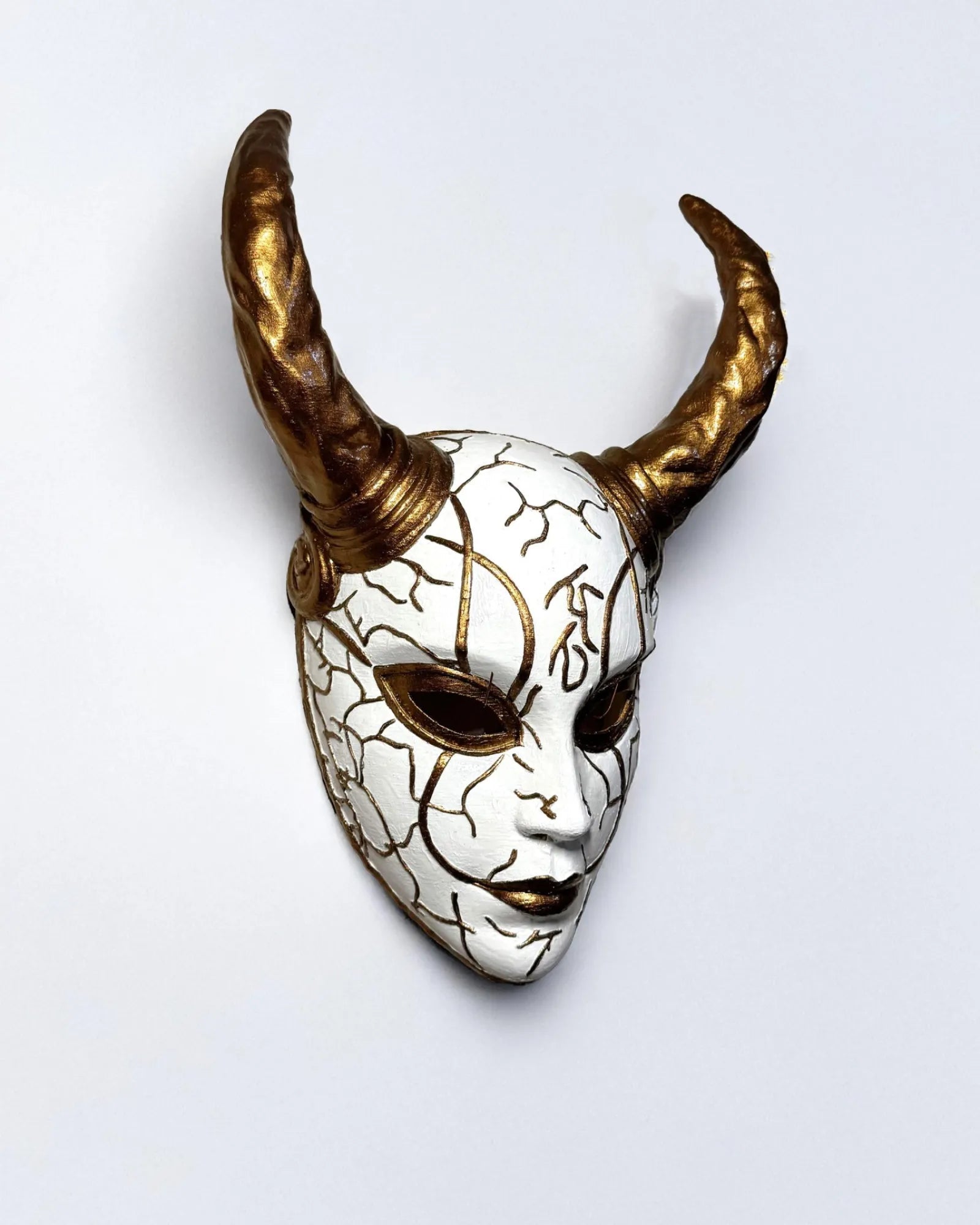 Hannya Breathtaker Cyberpunk Oni; Samurai Oni Demon, Japanese Noh Theater Mask - Venemask