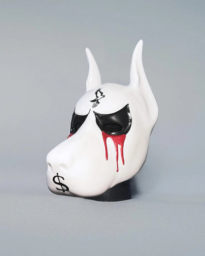 Hollywood Undead J - Dog Inspired; Cartoonish Dog, Blood and Dolar Helmet - Venemask