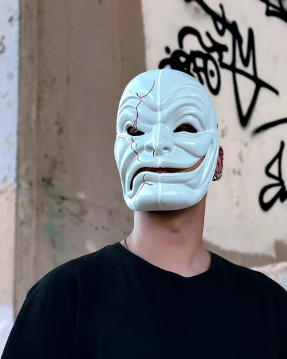 Hollywood Undead Matty Da Kurlzz; 2012, Mask without Light, Scary Freak Mask handcrafted venetian cosplay fantasy