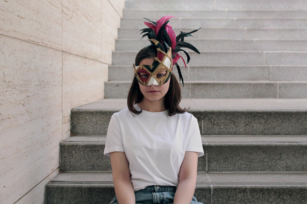 Venetian Mask - Eye-Catching Winged Half Mask - Woman Eye Mask - Venetian