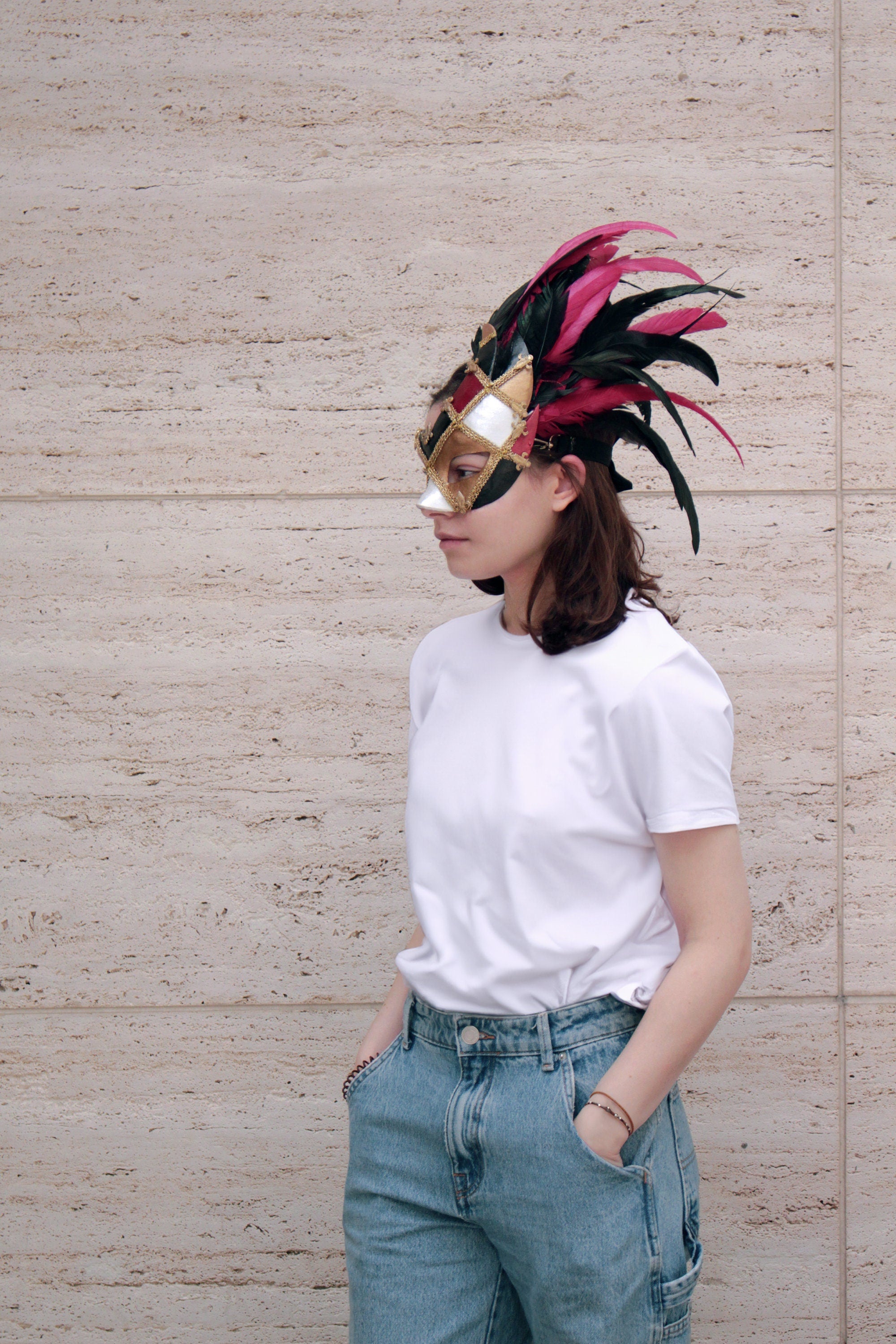 Venetian Mask - Eye-Catching Winged Half Mask - Woman Eye Mask - Venetian