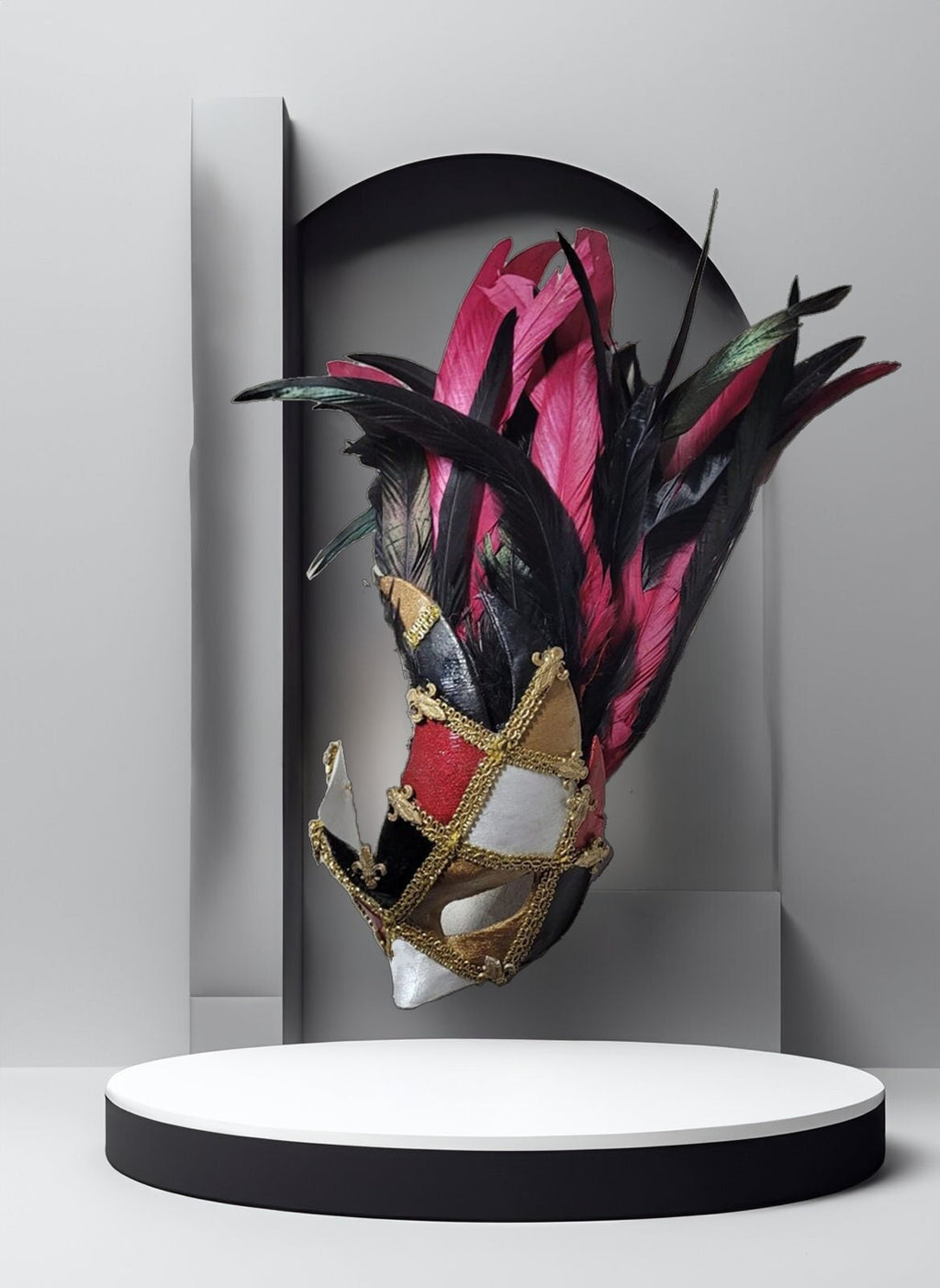 Venetian Mask - Eye-Catching Winged Half Mask - Woman Eye Mask - Venetian