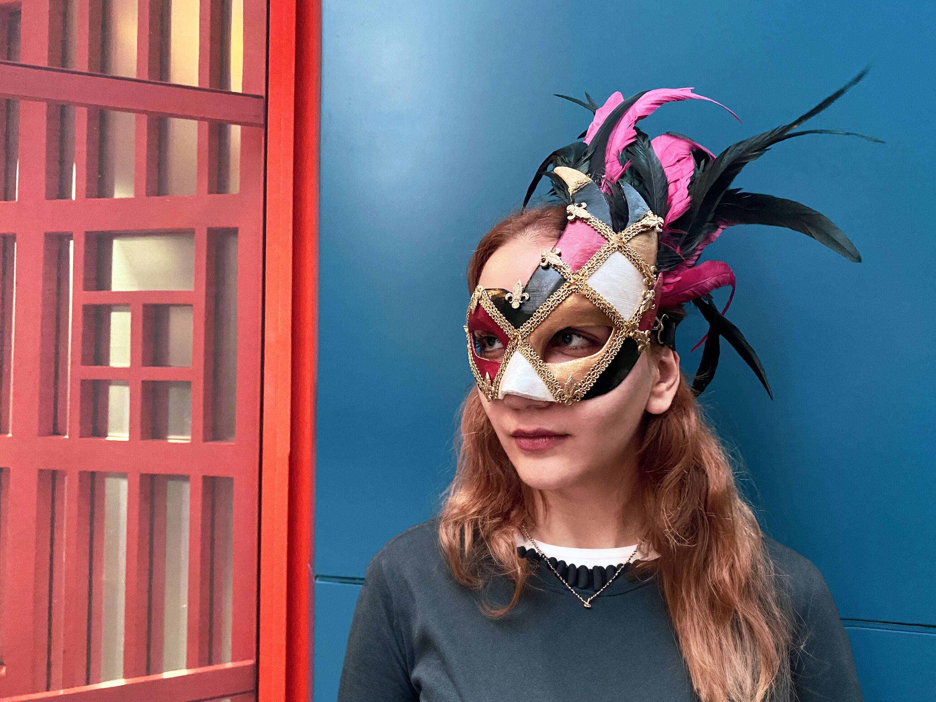 Venetian Mask - Eye-Catching Winged Half Mask - Woman Eye Mask - Venetian