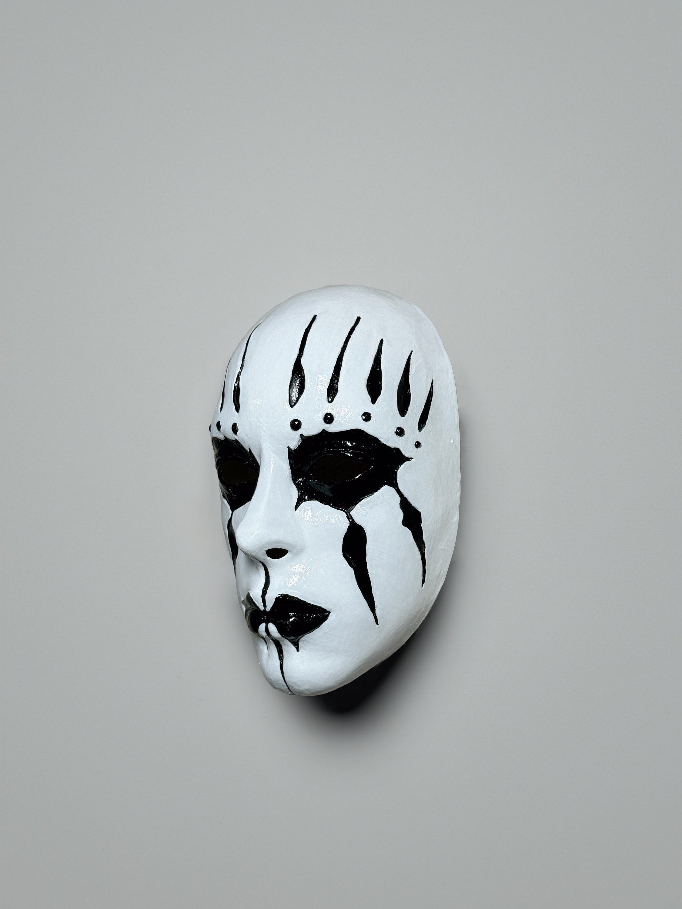 Slipknot Joey Jordison Mask - White and Black Mask - Metal Music Band Mask -