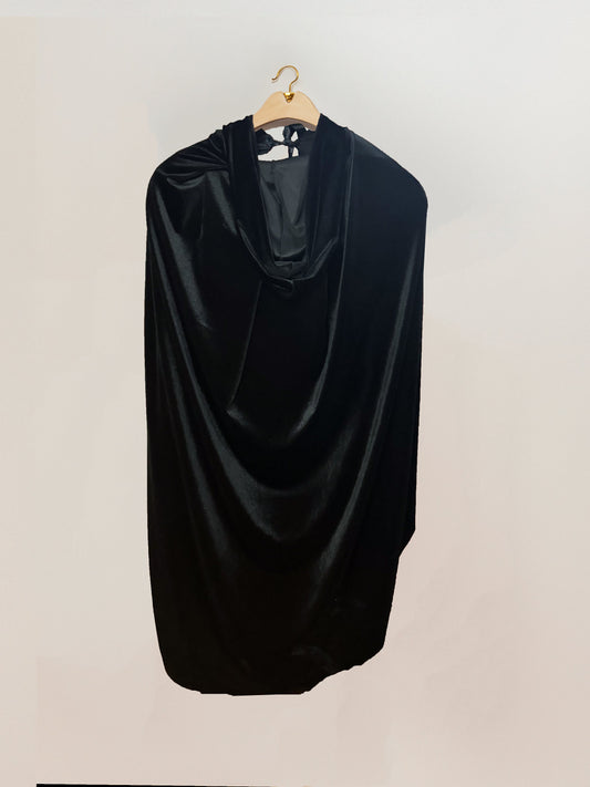 Eyes Wide Shut Black Velvet Hooded Cloak - Eyes Wide Shut Cape - Halloween Cloak - Venemask