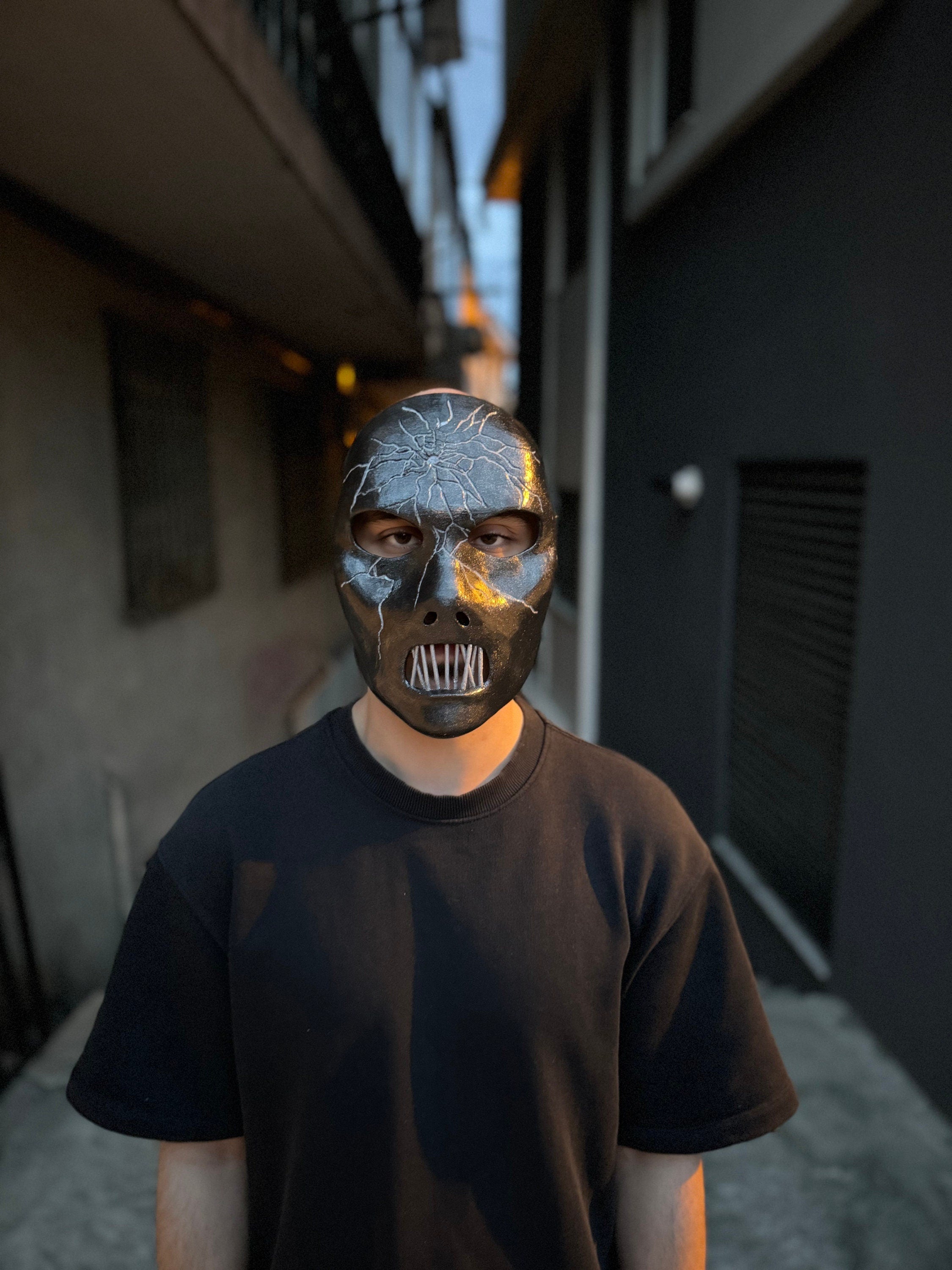 Slipknot Paul Gray Mask - Black Mask - Metal Music Band Mask - Scary Halloween
