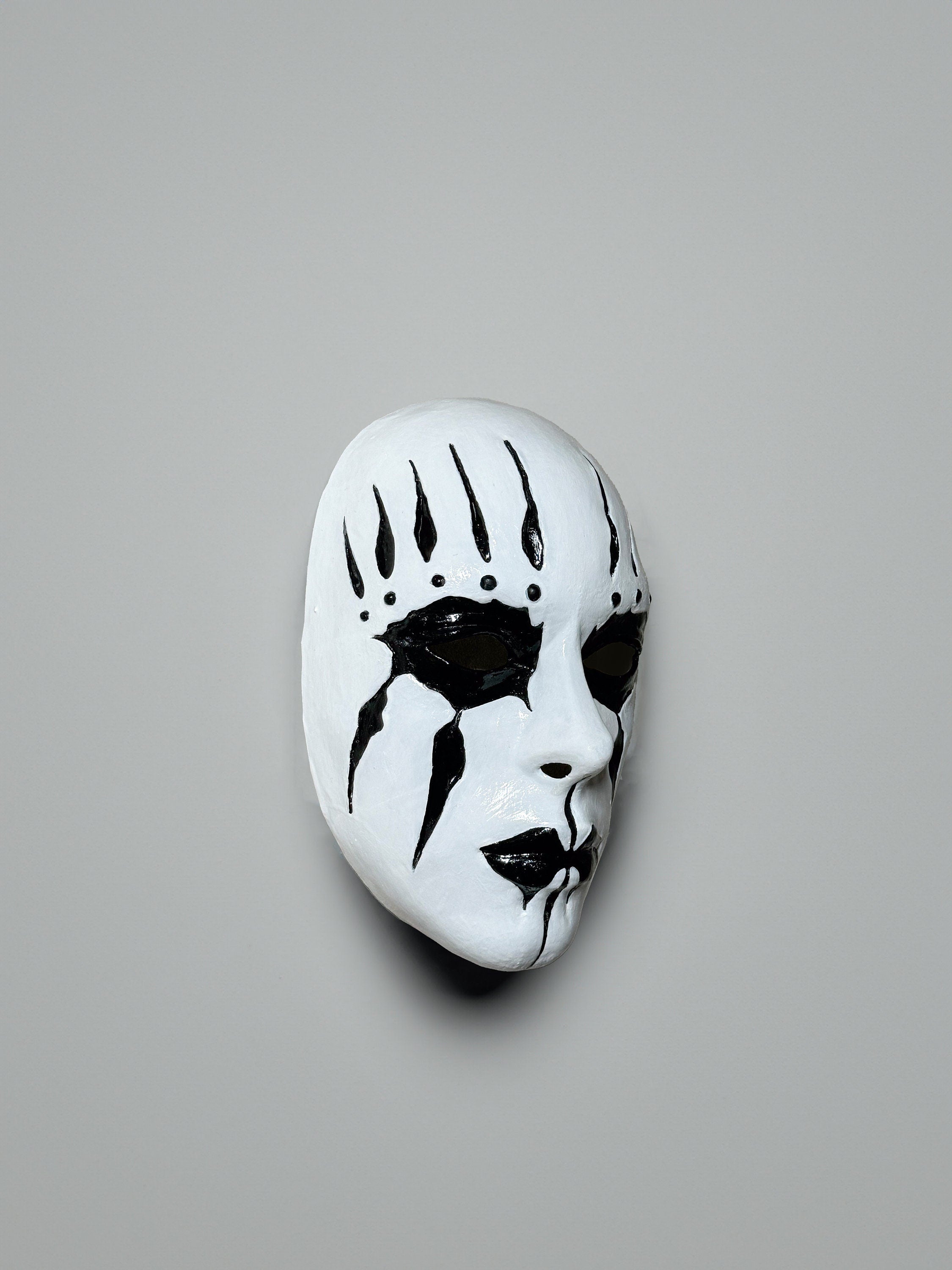Slipknot Joey Jordison Mask - White and Black Mask - Metal Music Band Mask -