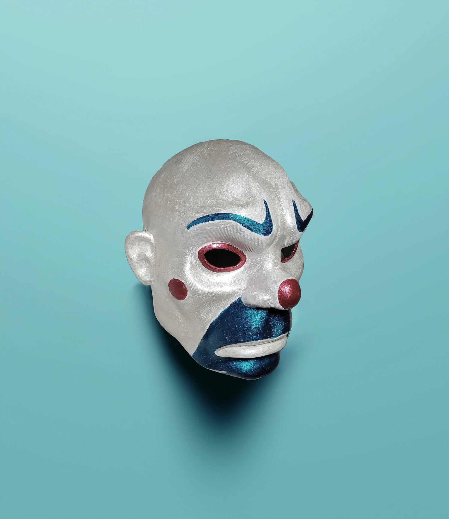 The Bozo Joker Mask - Iconic Villain Face - Handcrafted  Detailed Clown Cosplay