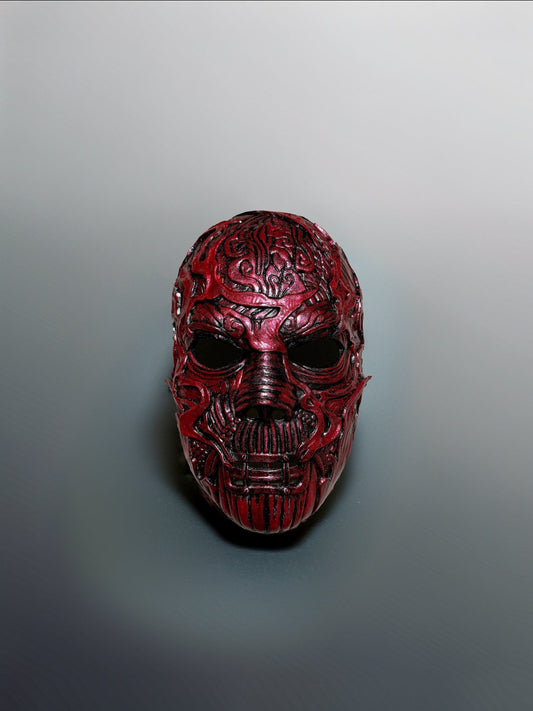 Slipknot Alessandro Venturella "Vman" Mask - Red and Black Mask - Metal Music