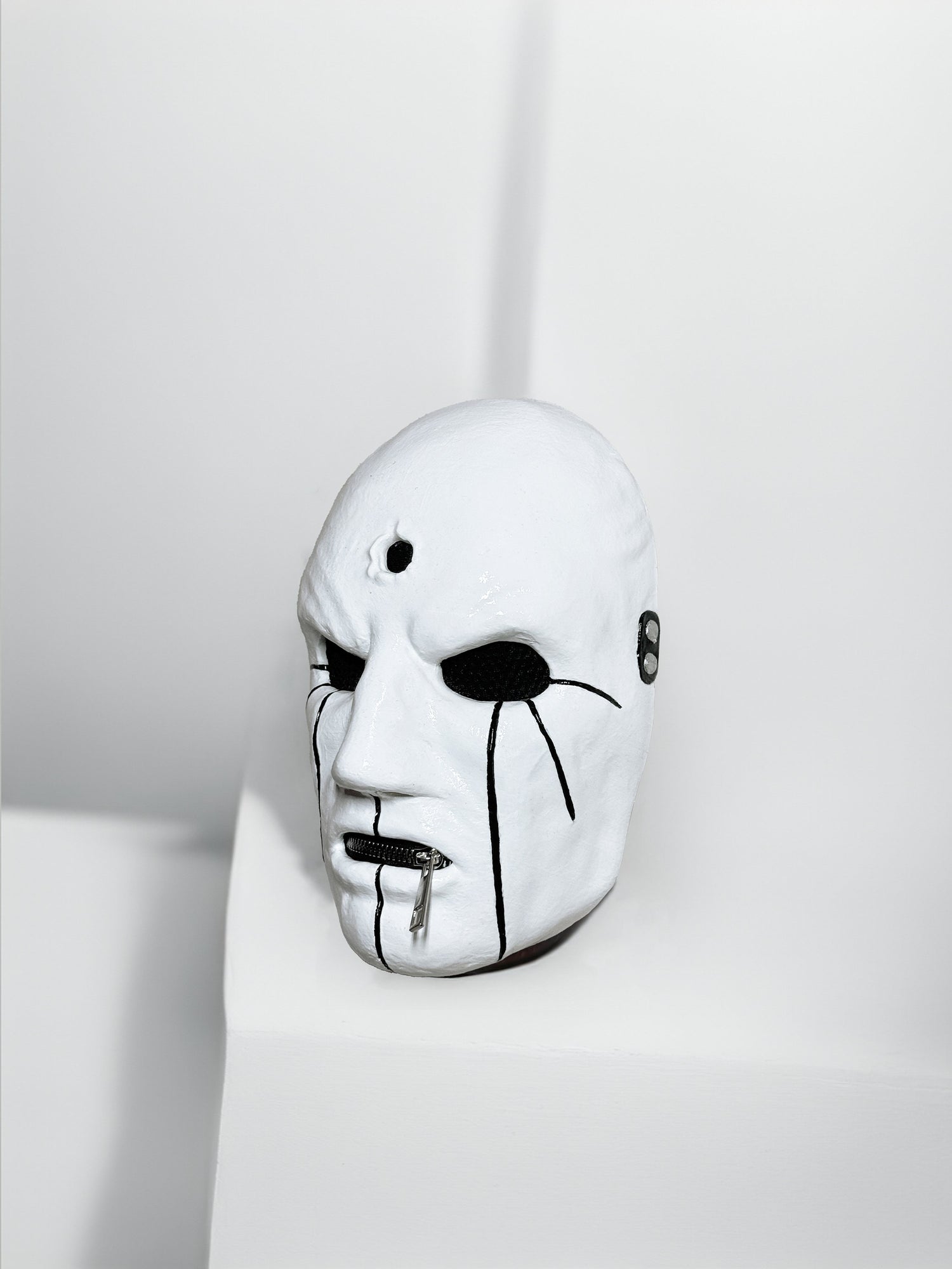 Slipknot Eloy Casagrande Mask - White and Black Mask - New Original Pattern -