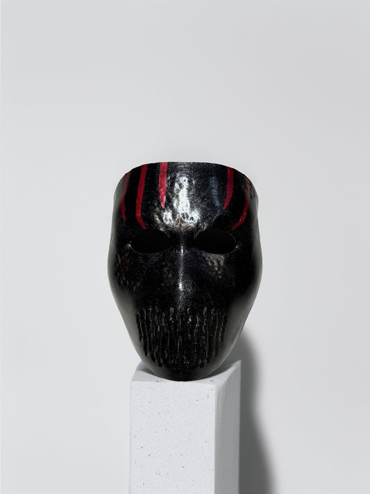 Bloody Death Mask - Black Mask with Red Details - Horror Mask - Halloween Mask - Venemask