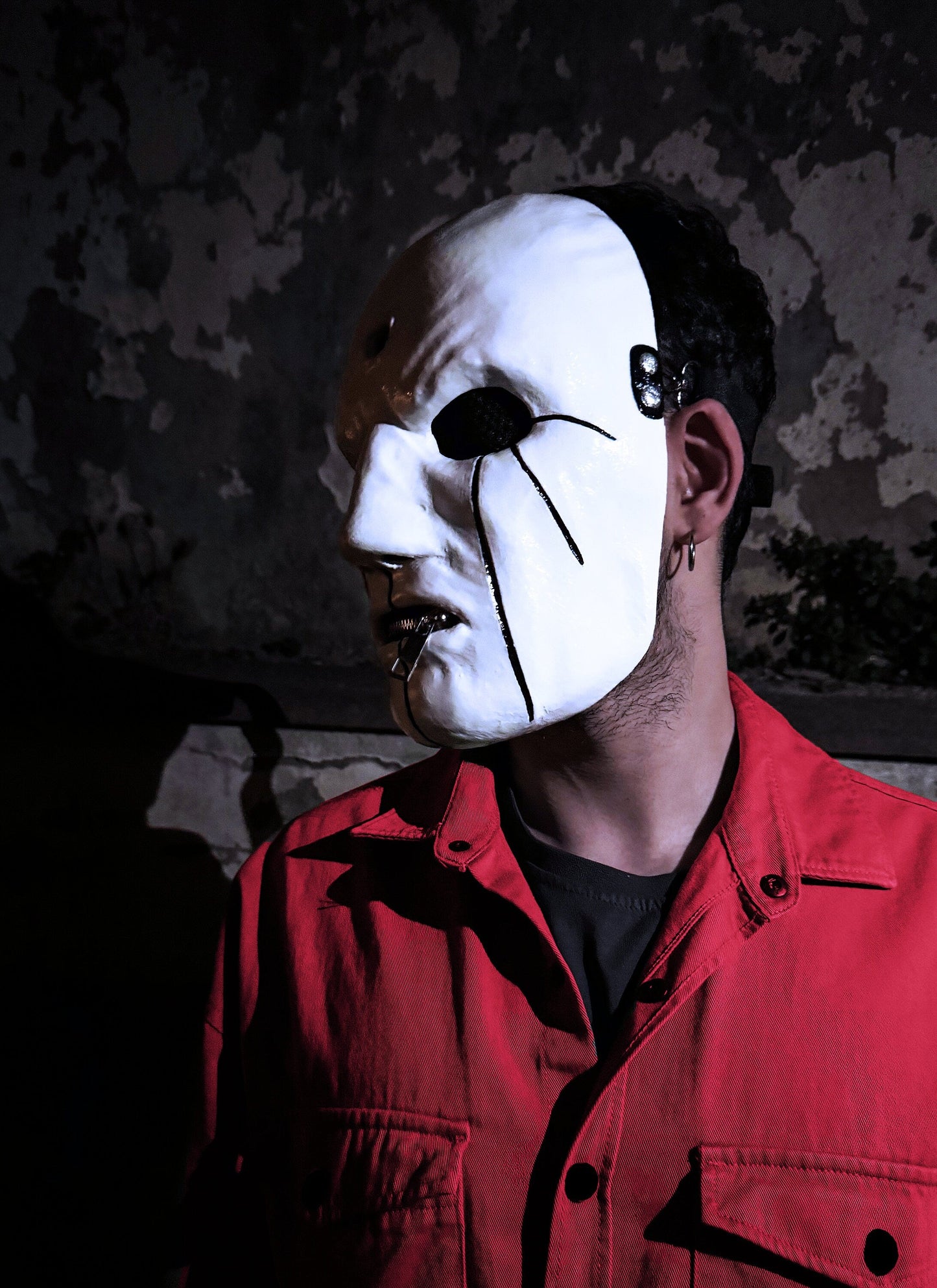 Slipknot Eloy Casagrande Mask - White and Black Mask - New Original Pattern -