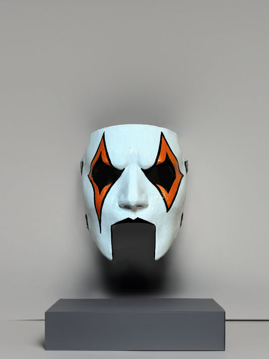 Slipknot Jim James Root New Design Mask - Orange and Black Detail - Metal Music - Venemask
