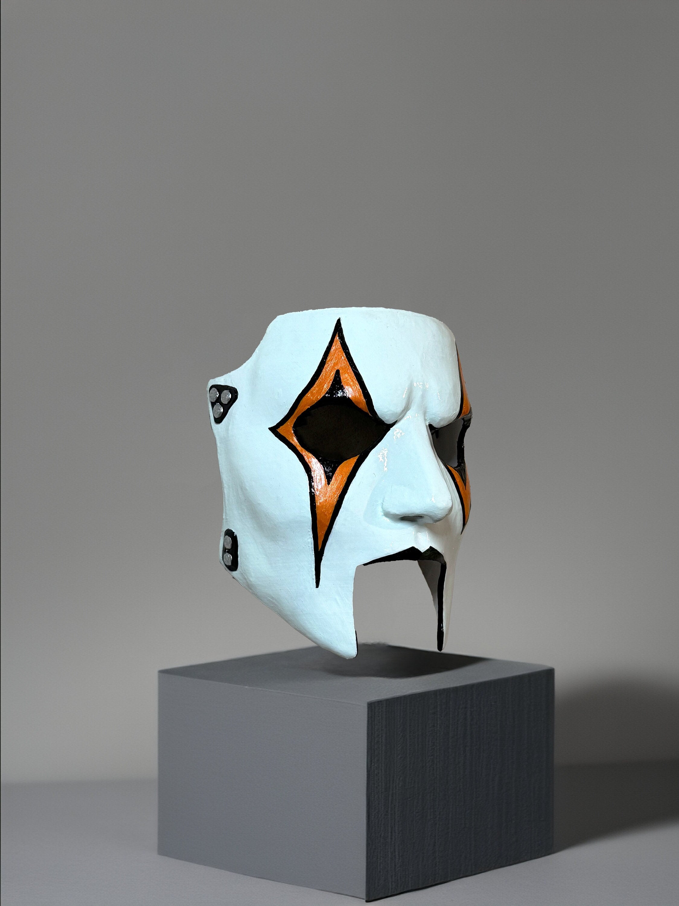 Slipknot Jim James Root New Design Mask - Orange and Black Detail - Metal Music - Venemask