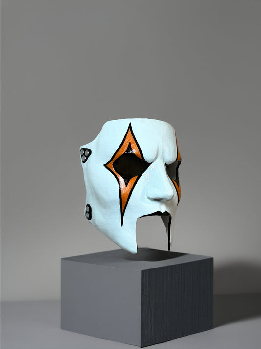 Slipknot Jim James Root New Design Mask - Orange and Black Detail - Metal Music - Venemask
