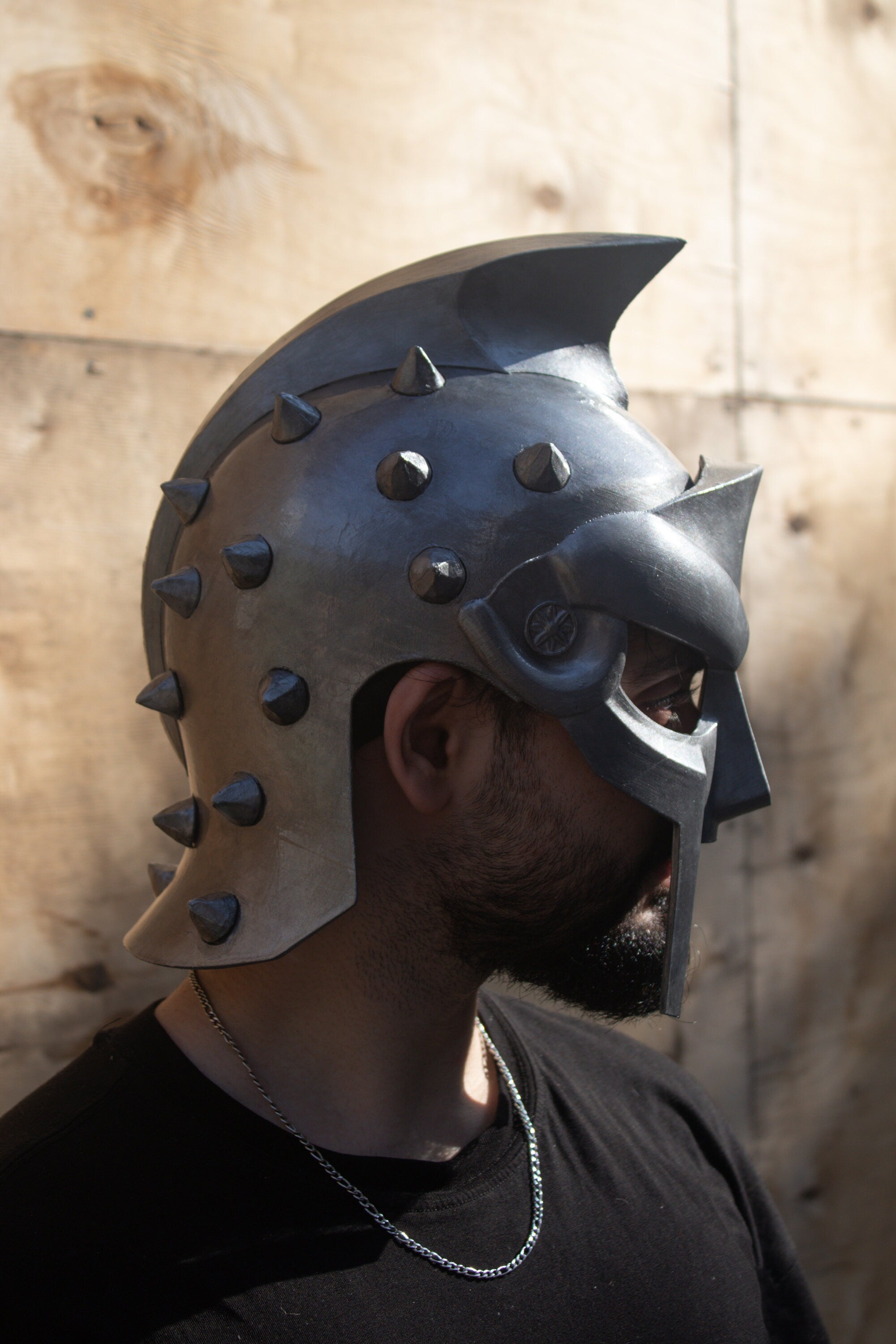 Medieval Gladiator Maximus Helmet - Ancient Knight - Greek Roman Armor Helmet - movie prop - Venemask