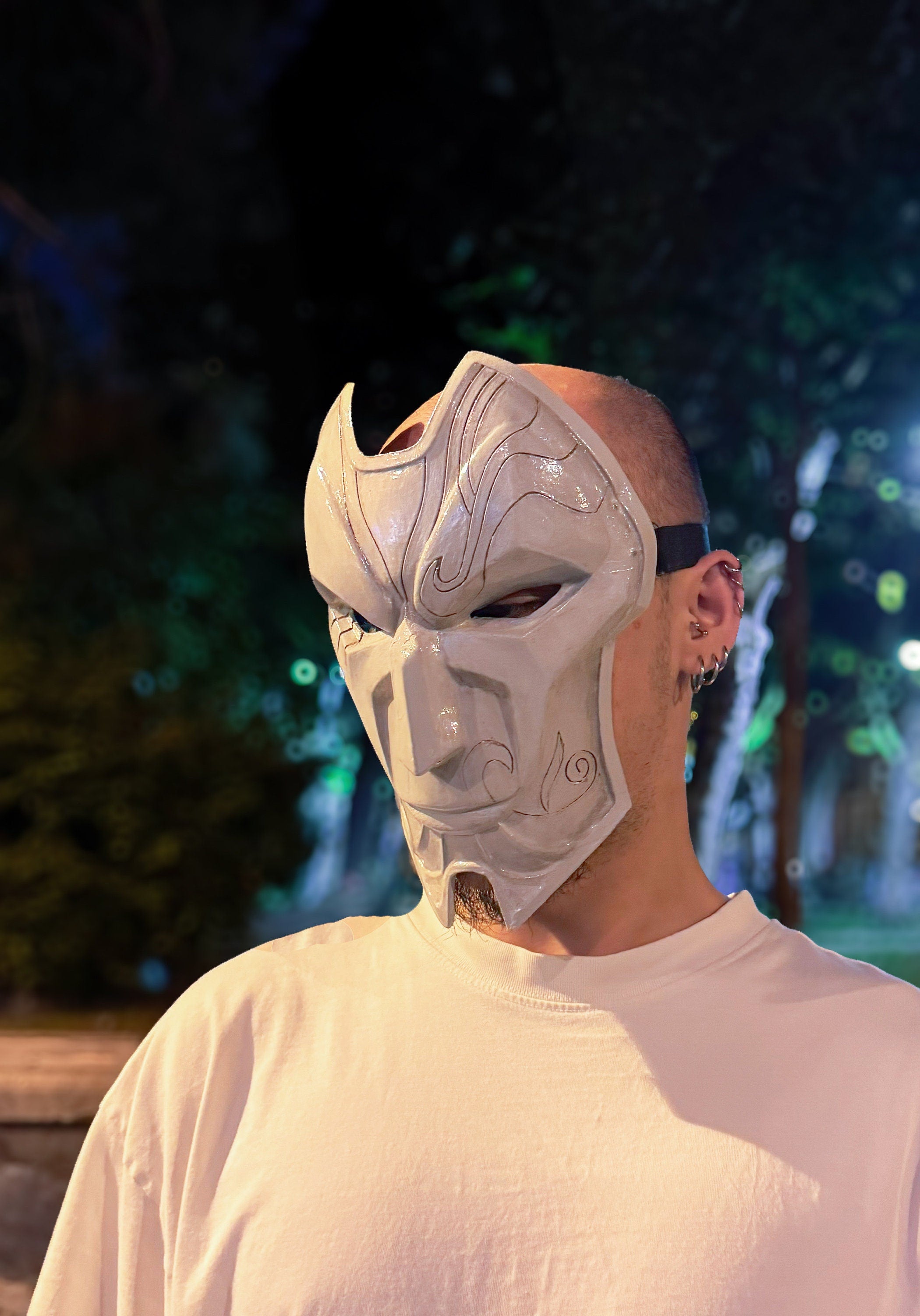 Jhin League of Legends Mask - Cosplay Wearable Mask - Party, Masquerade - Venemask