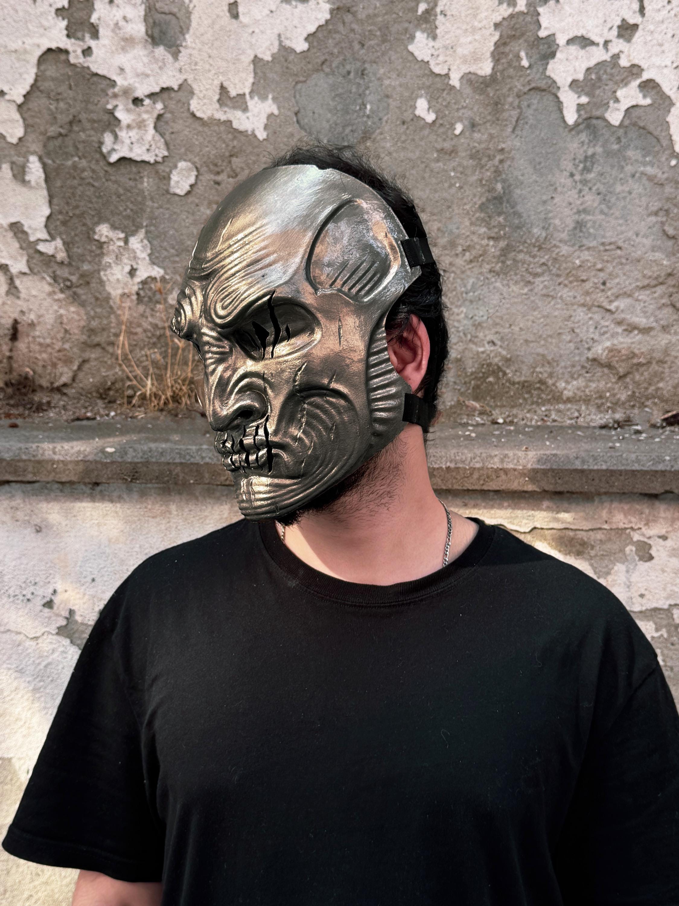 Slipknot Alessandro Venturella "Vman" New Mask - Soft Light Gold Mask - Metal - Venemask