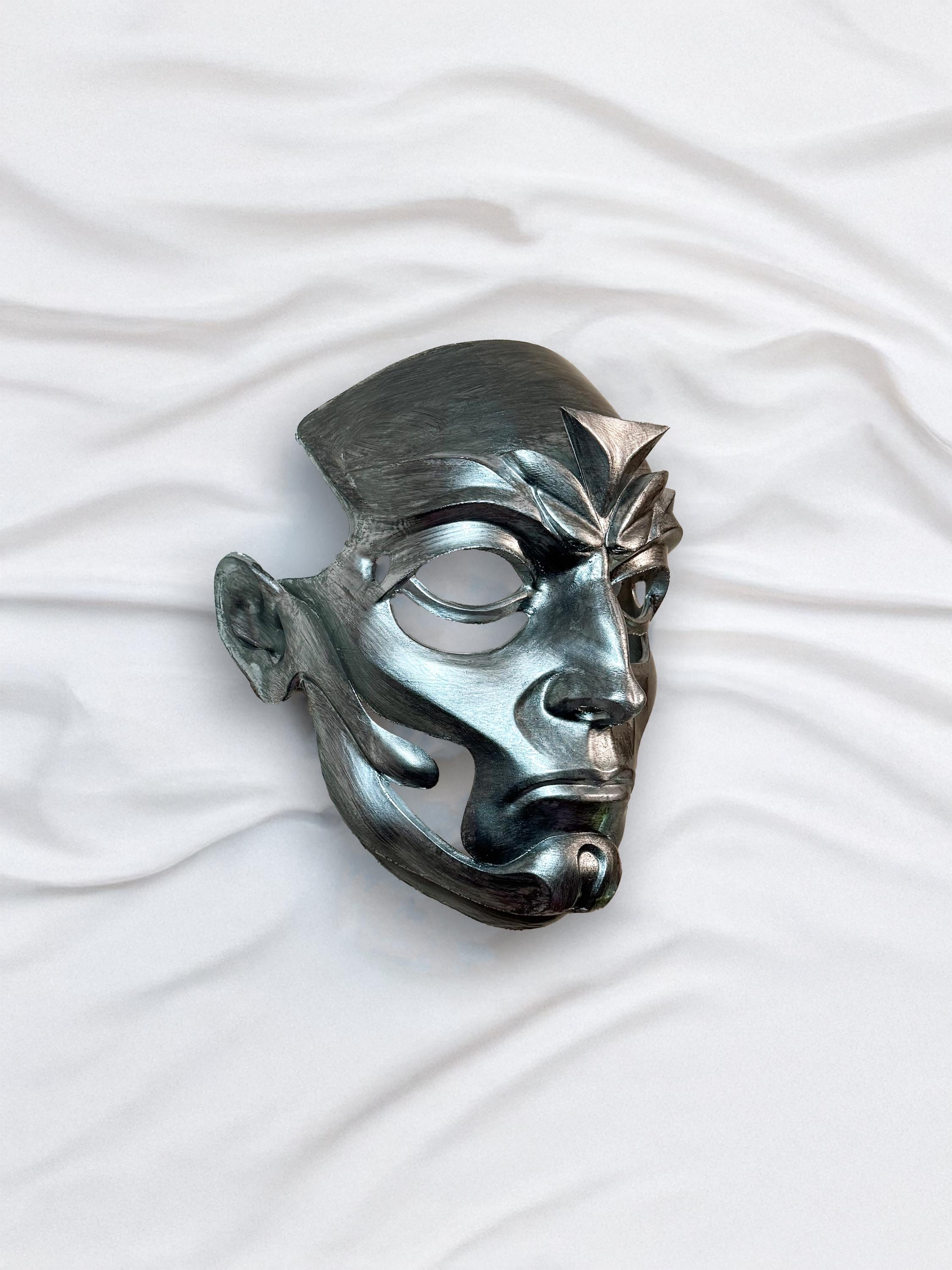 Ghost BC inspired Phantomime Mask - Papa Emeritus Death mask - Metal Look