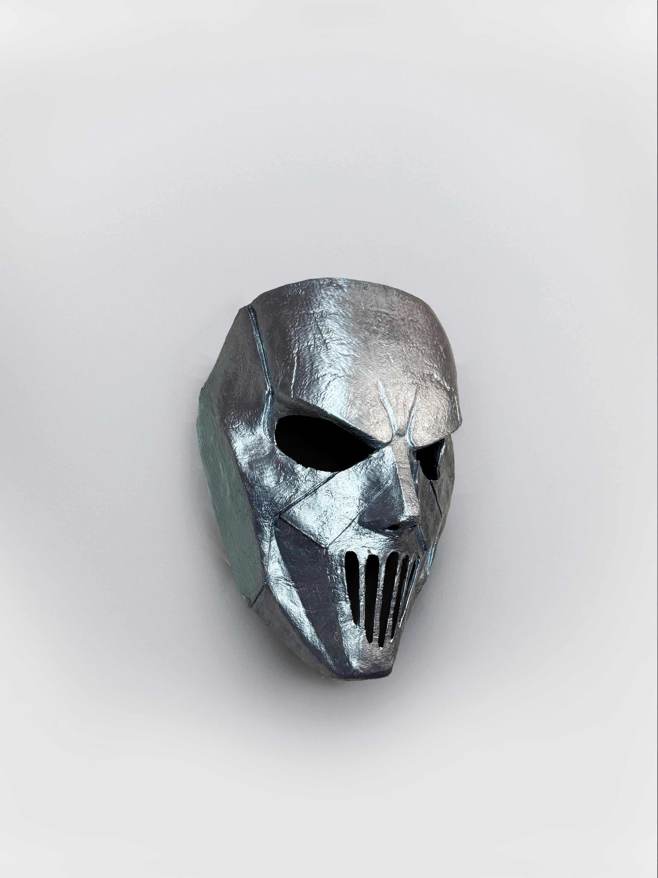 Slipknot Mick Thomson Silver Color Mask - Metal Music Band Mask  -Scary - Venemask