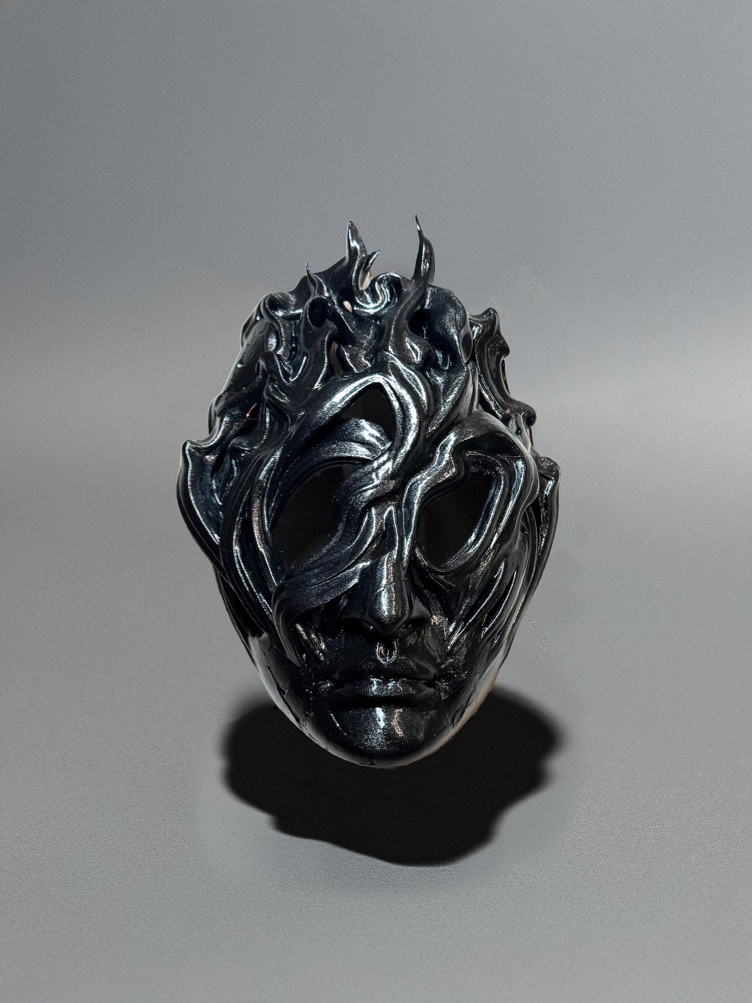 Mask of the Shadows - Dark Mask - venetian shadow mask - volatile head -