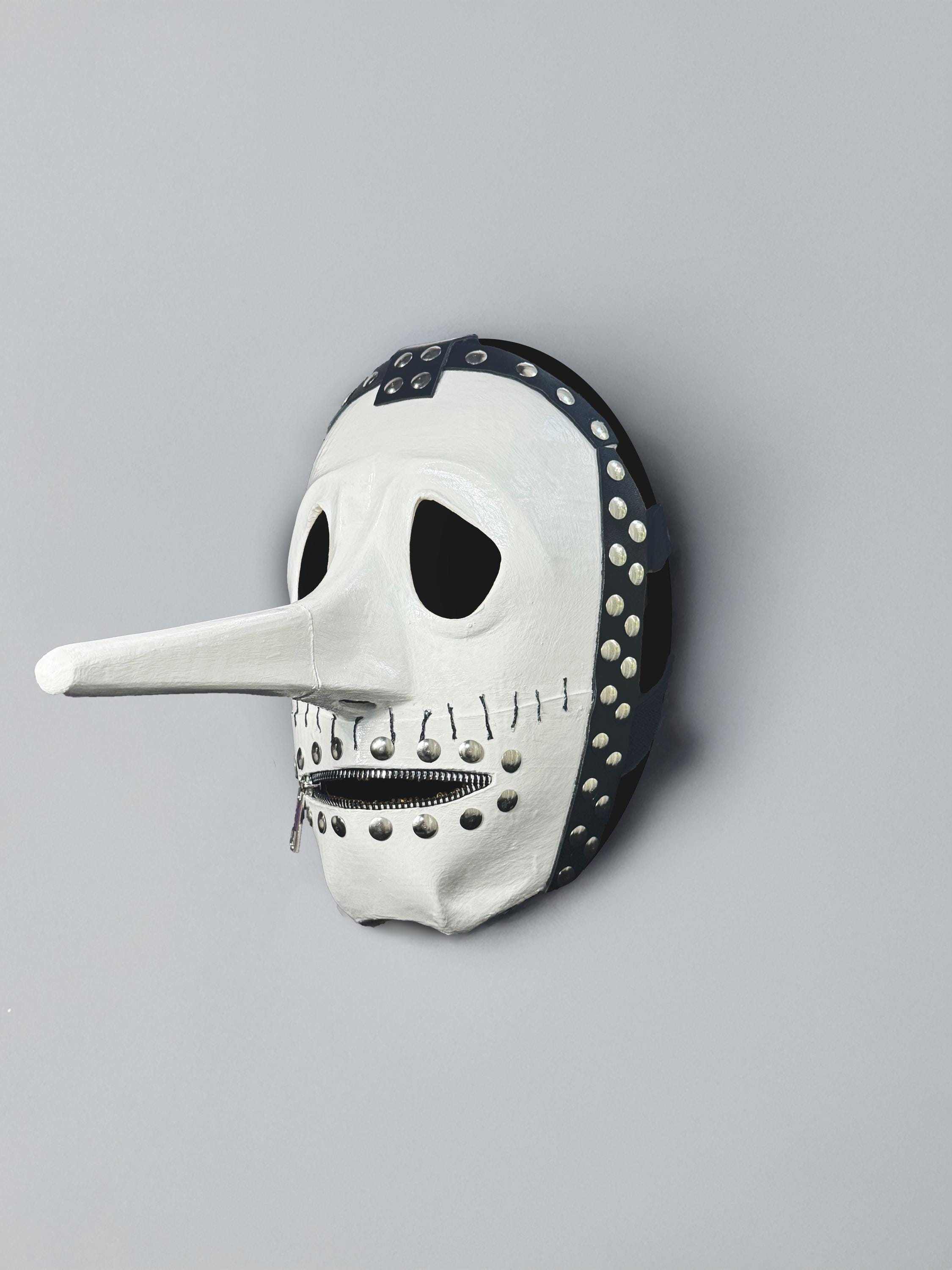 Slipknot Chris Fehn Mask - White and Black Mask - Liar mask - Strange  Mask