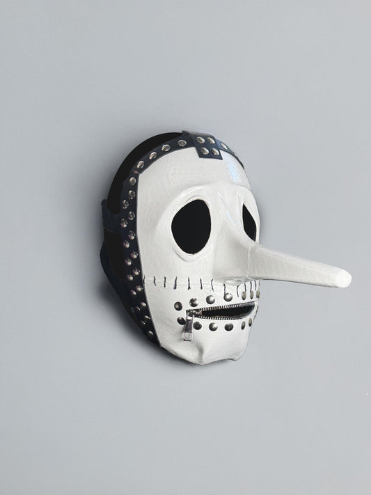Slipknot Chris Fehn Mask - White and Black Mask - Liar mask - Strange  Mask -