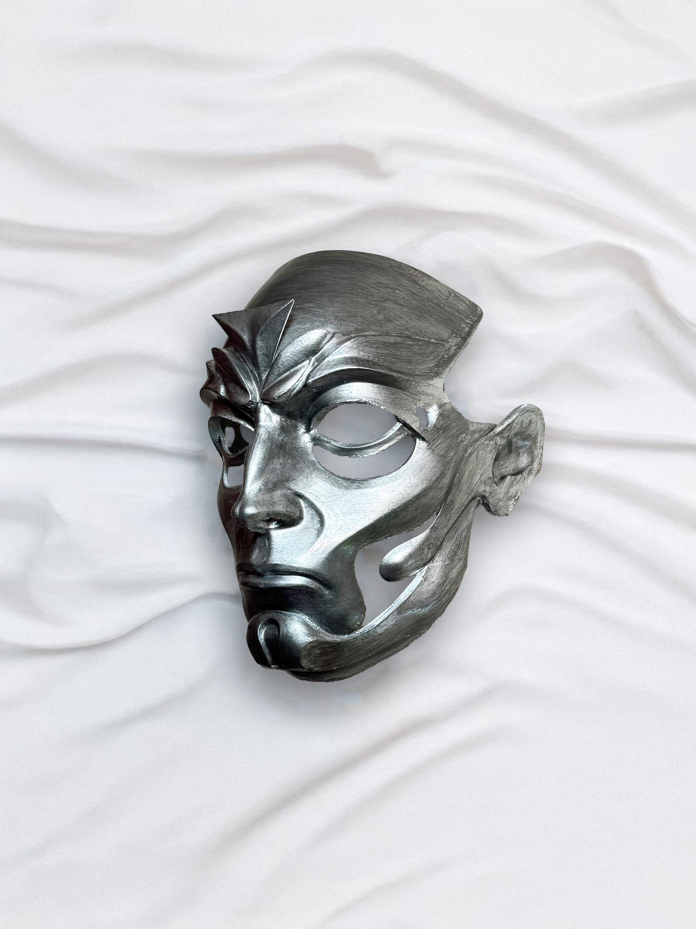 Ghost BC inspired Phantomime Mask - Papa Emeritus Death mask - Metal Look