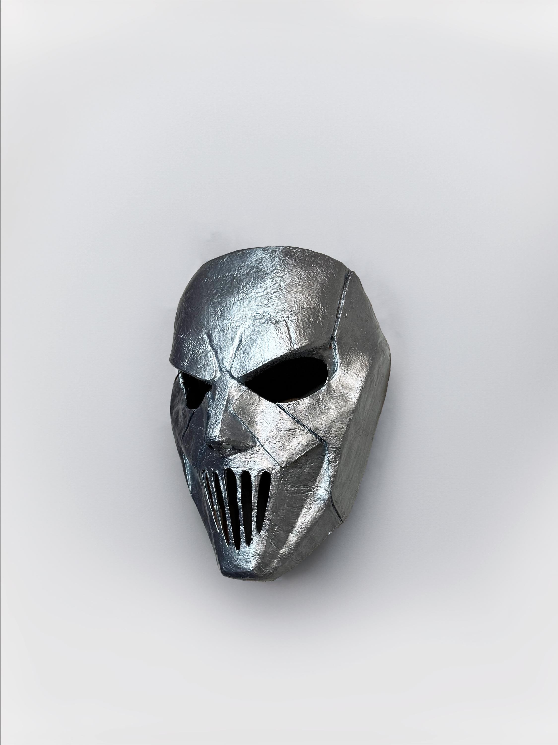 Slipknot Mick Thomson Silver Color Mask - Metal Music Band Mask  -Scary - Venemask