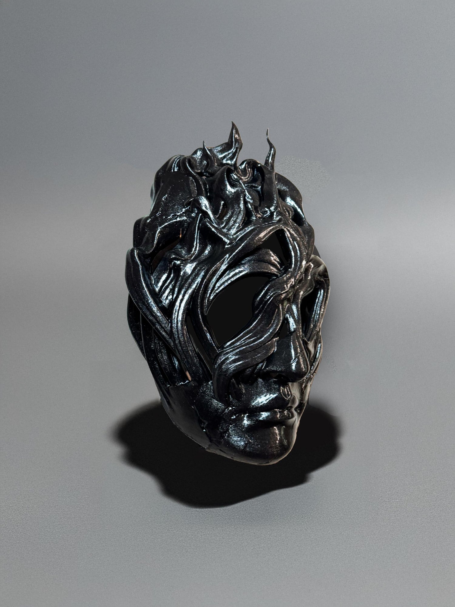 Mask of the Shadows - Dark Mask - venetian shadow mask - volatile head -