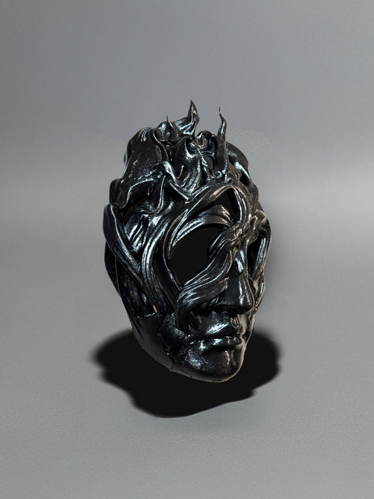 Mask of the Shadows - Dark Mask - venetian shadow mask - volatile head - Venemask