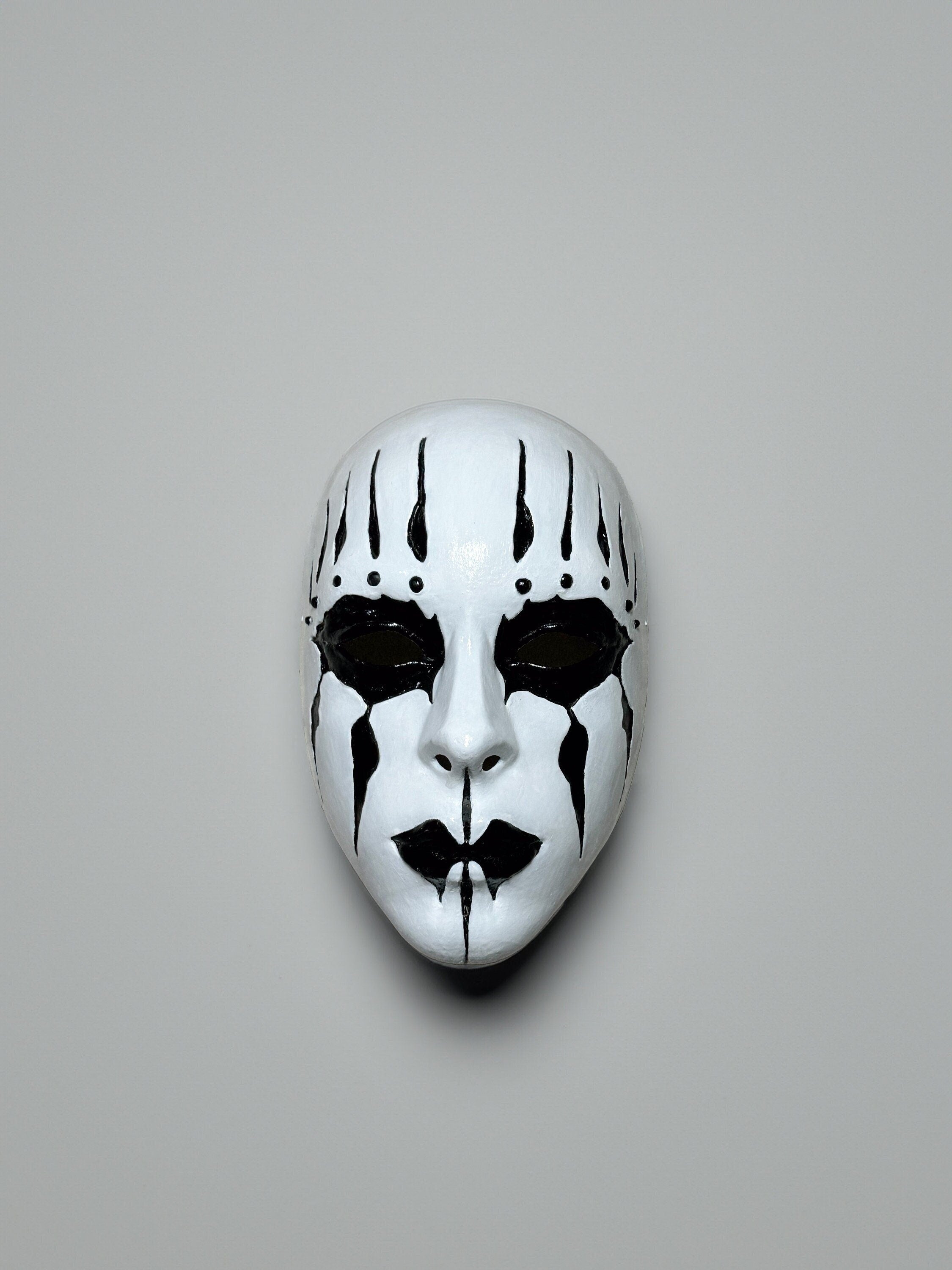 Slipknot Joey Jordison Mask - White and Black Mask - Metal Music Band Mask -