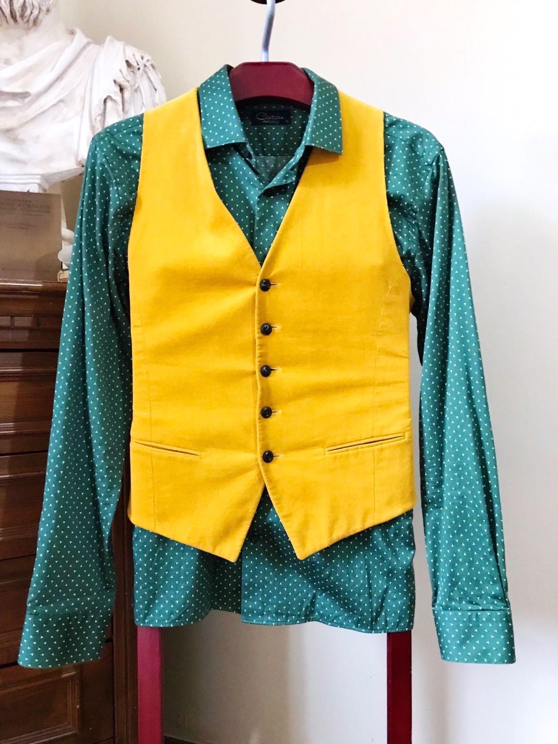 The Joker Arthur Fleck Phoenix's Costume with Face Paint and Hair Sprey -
