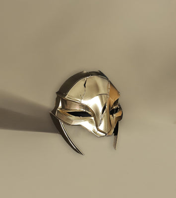 Ambessa Medarda Battle Mask Arcane Mask - Warwick-Scratched - Cosplay Wearable Helmet Mask - Party, Masquerade - Metal Look