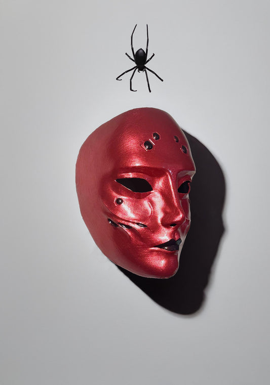 League of Legends Noxus Elise Red Spider Mask - Elise Kythera Zaavan Mask - Dormant Spiderling Mask - New Elise Noxus Mask - Masquerade