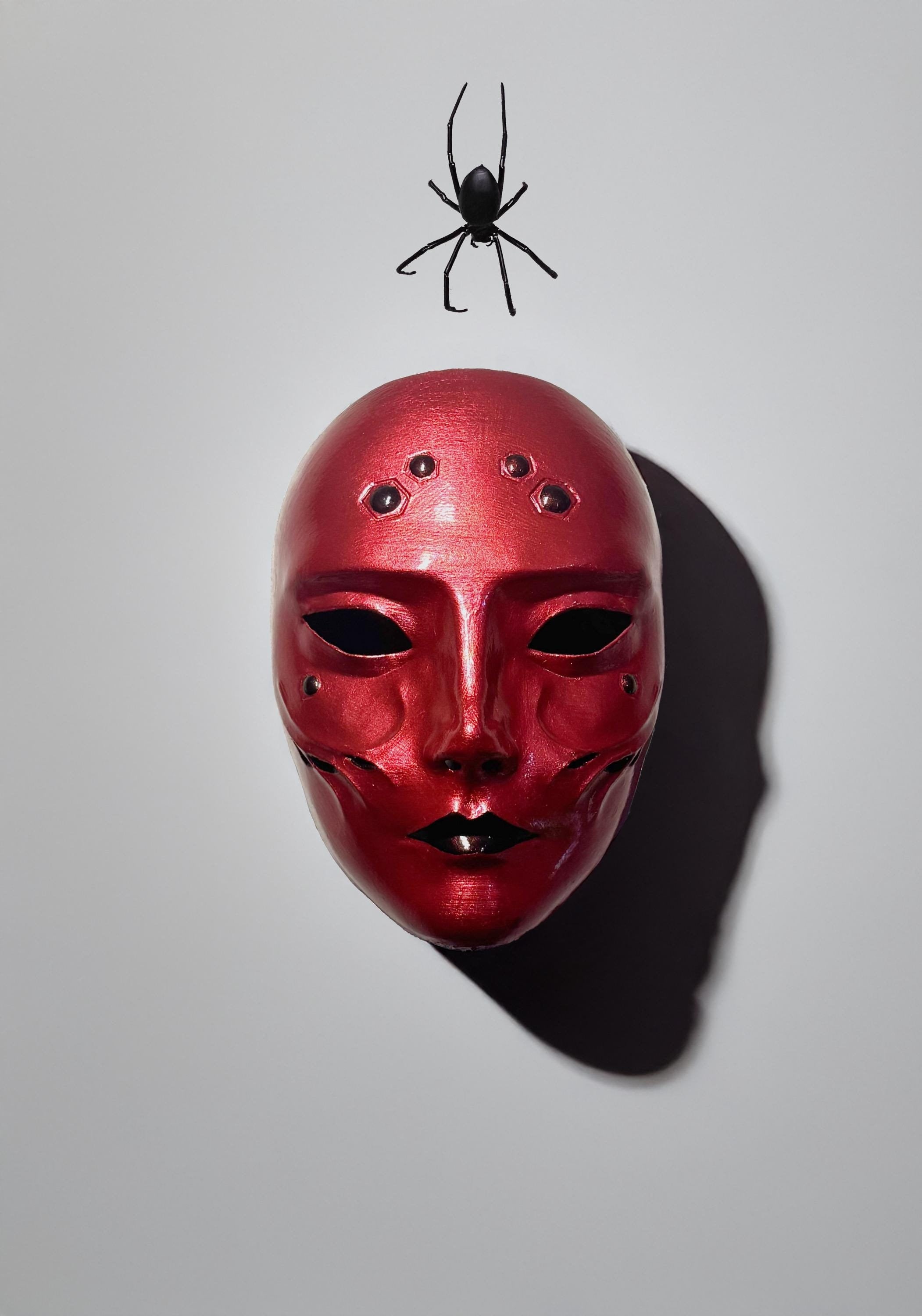 League of Legends Noxus Elise Red Spider Mask - Elise Kythera Zaavan Mask - Dormant Spiderling Mask - New Elise Noxus Mask - Masquerade