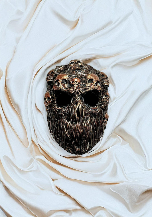 Skulls Ghoul Face Skeleton lines Scary Mask - Halloween Mask - Horror Gothic