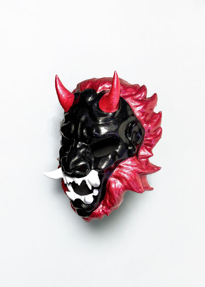 Majesty of Lion Oni Mask - Mythology Masquerade -  Samurai Aesthetics Mask - Oni Demons - Japanese folklore - Party, Cosplay, events mask