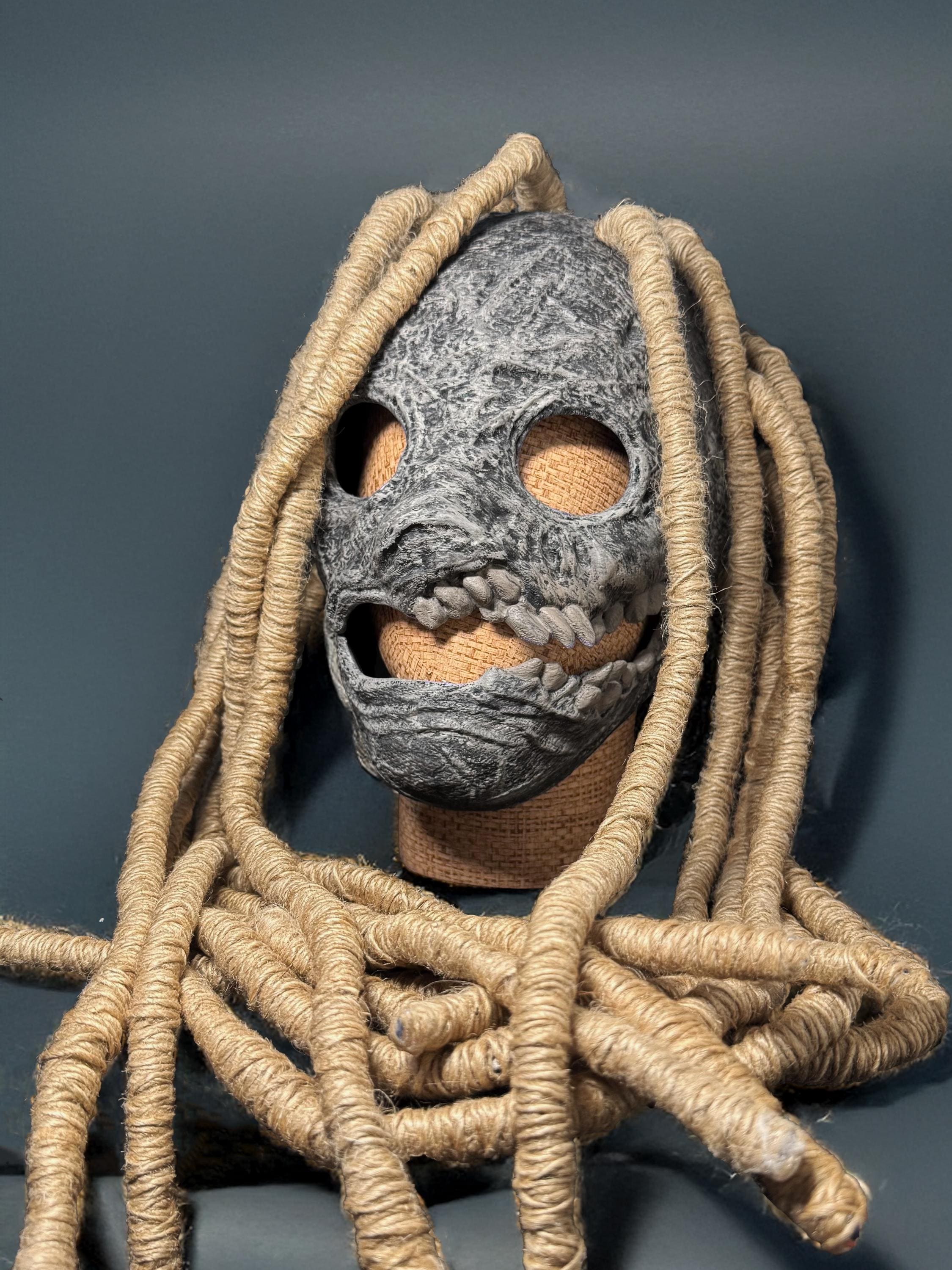 Slipknot Corey Taylor 25th Anniversary Mask - Dreadlocks Mask - Scarecrow Mask - Venemask