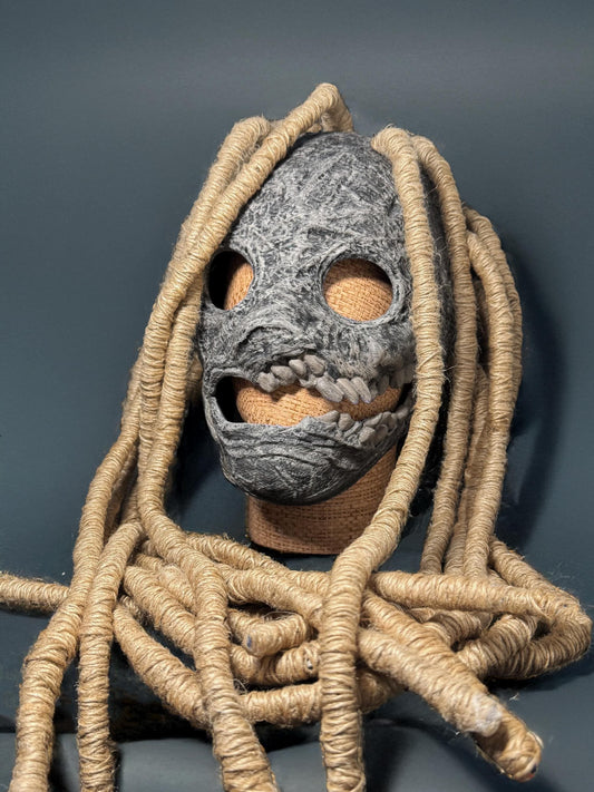 Slipknot Corey Taylor 25th Anniversary Mask - Dreadlocks Mask - Scarecrow Mask - Halloween Scary Mask - Cosplay, events, party mask