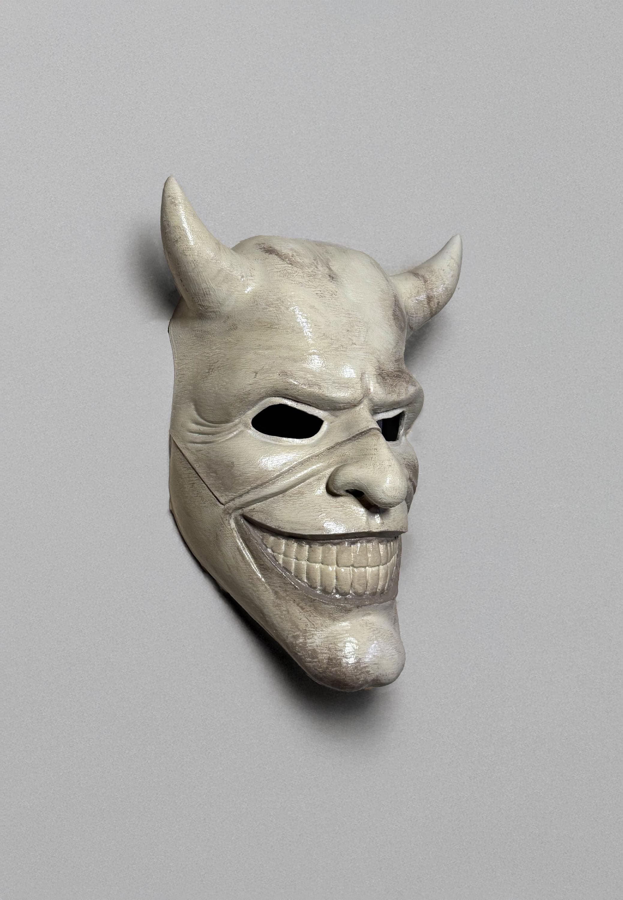 The Black Phone Grabber Scary Mask - Horned mask - Halloween Mask - Horror Gothic - Gothic Roleplaying, Cosplay Mask