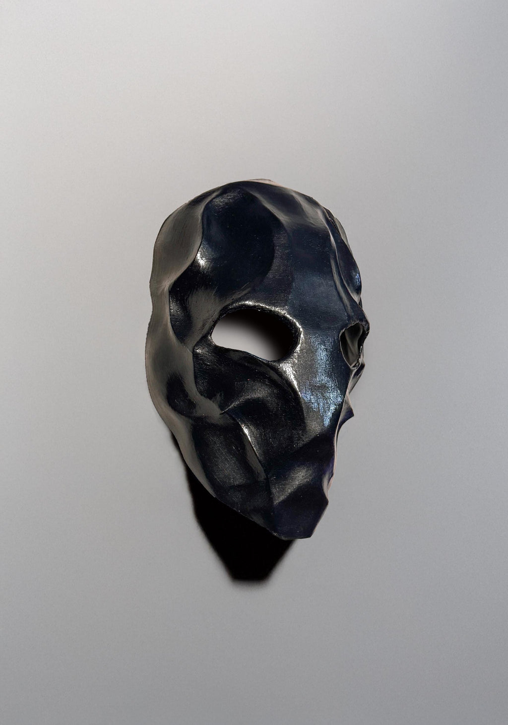 Black Venom Warrior Mask - Dark Morph Face - Alien Hunter Cosplay - Void Entity Masquerade - Gothic Creature Warrior - Dark Sci-Fi Combat