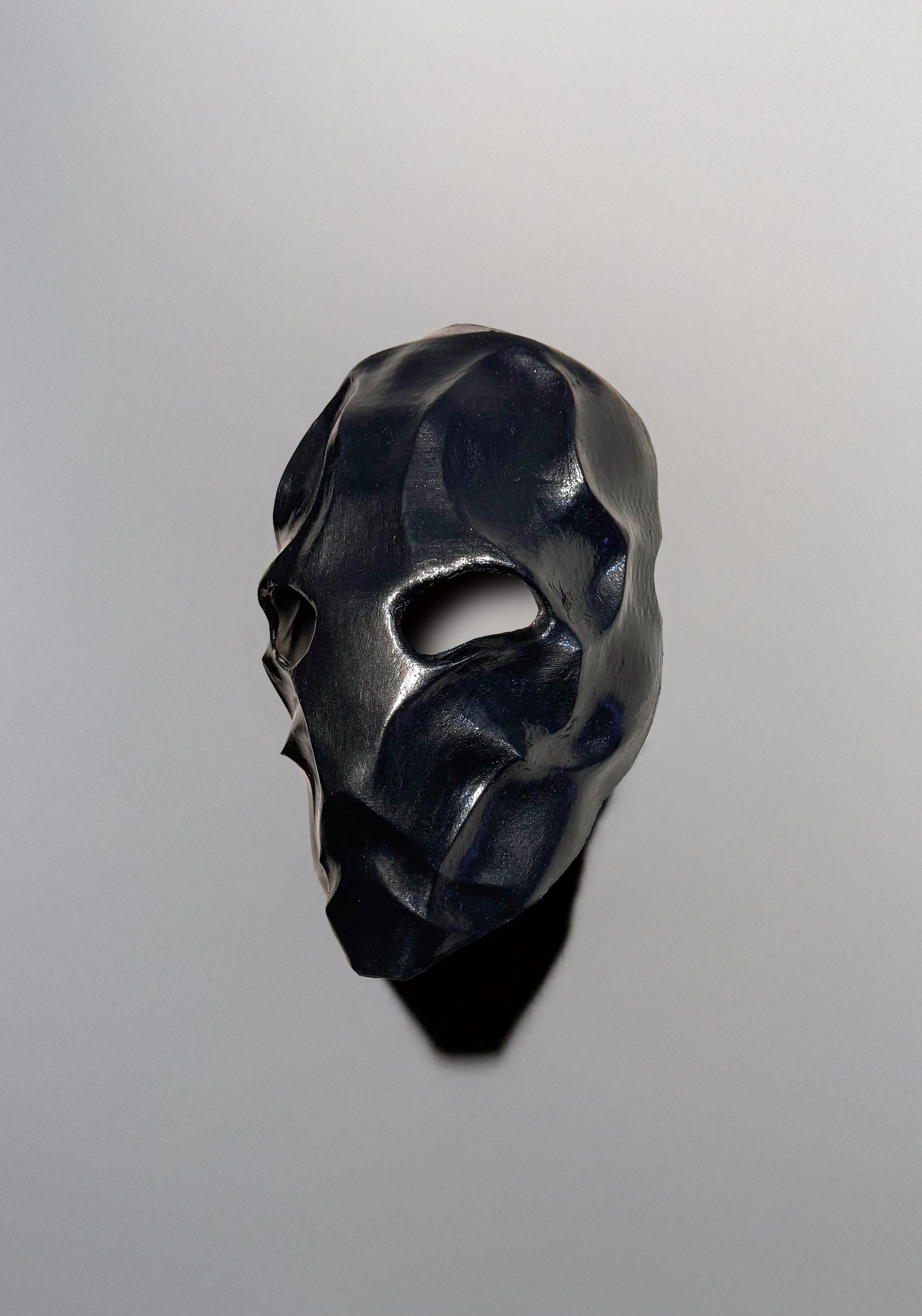 Black Venom Warrior Mask - Dark Morph Face - Alien Hunter Cosplay - Void Entity Masquerade - Gothic Creature Warrior - Dark Sci-Fi Combat