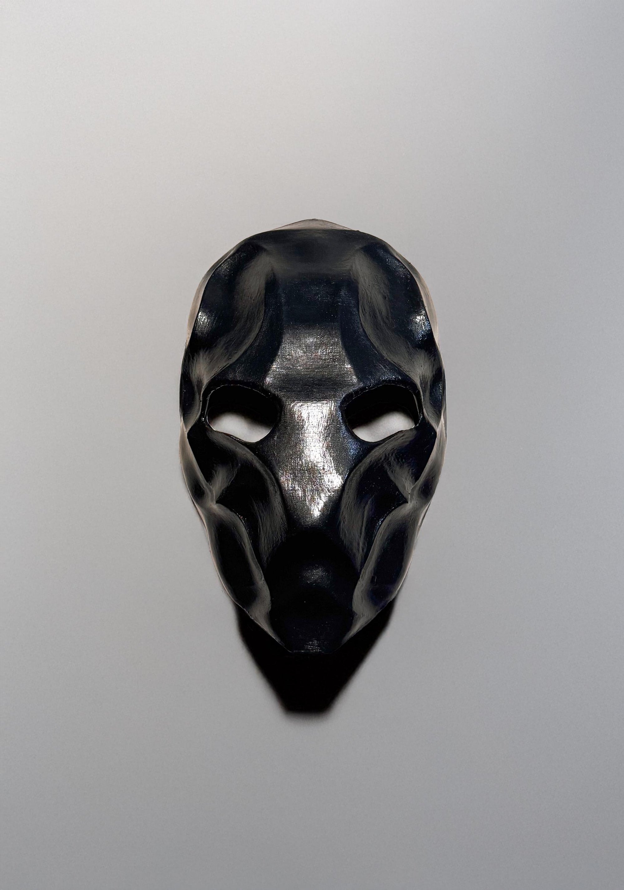 Black Venom Warrior Mask - Dark Morph Face - Alien Hunter Cosplay - Void Entity Masquerade - Gothic Creature Warrior - Dark Sci-Fi Combat