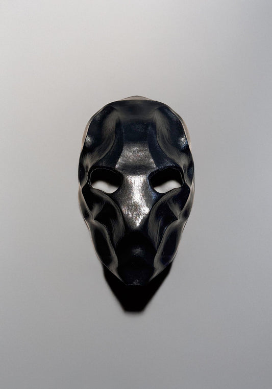 Black Venom Warrior Mask - Dark Morph Face - Alien Hunter Cosplay - Void Entity Masquerade - Gothic Creature Warrior - Dark Sci-Fi Combat