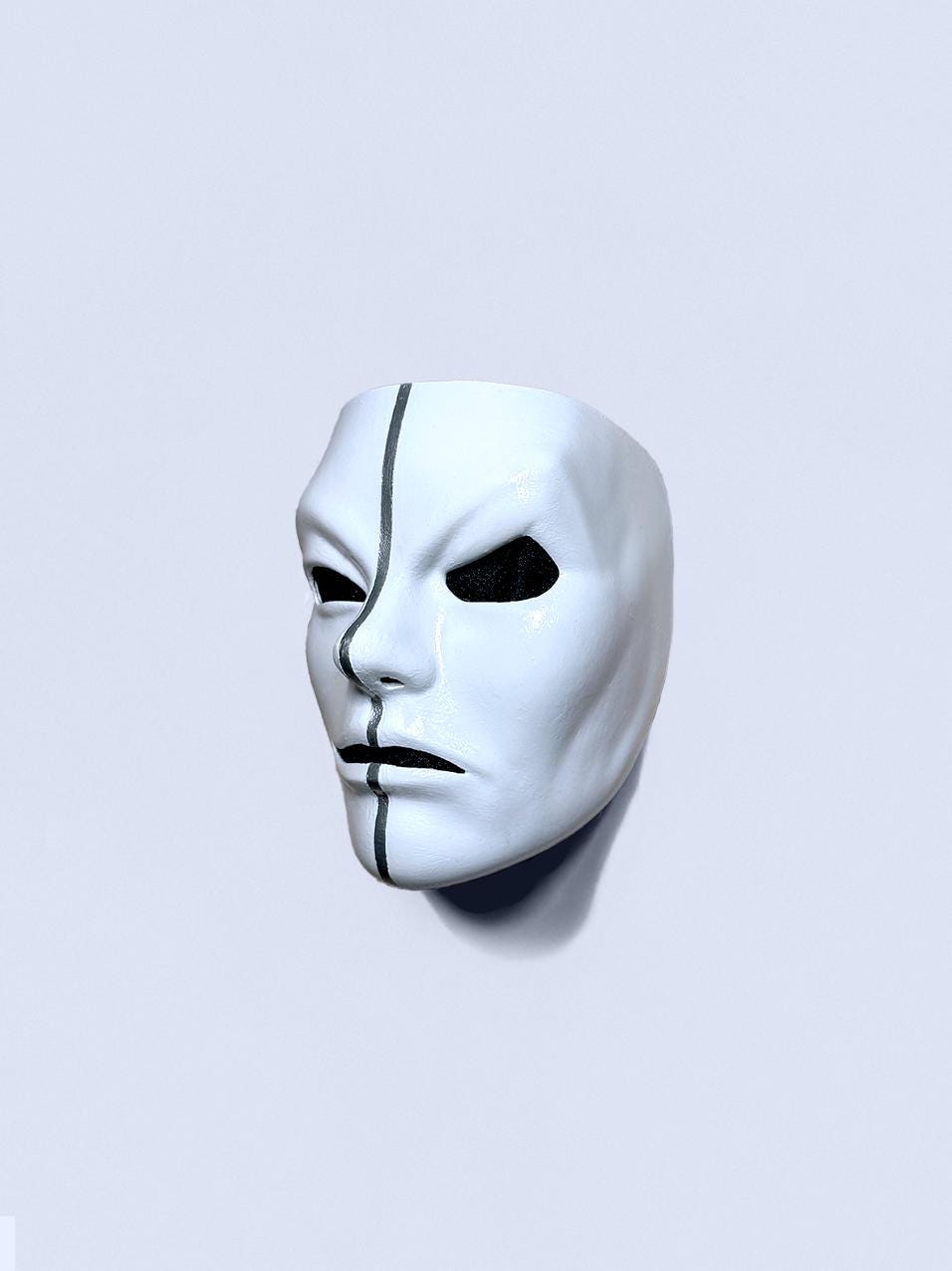 Hollywood Undead Matty Da Kurlzz Swan Songs 2008-2010 Mask - Silver Line - Masquerade, party, cosplay mask - Halloween Scary Soft Mask