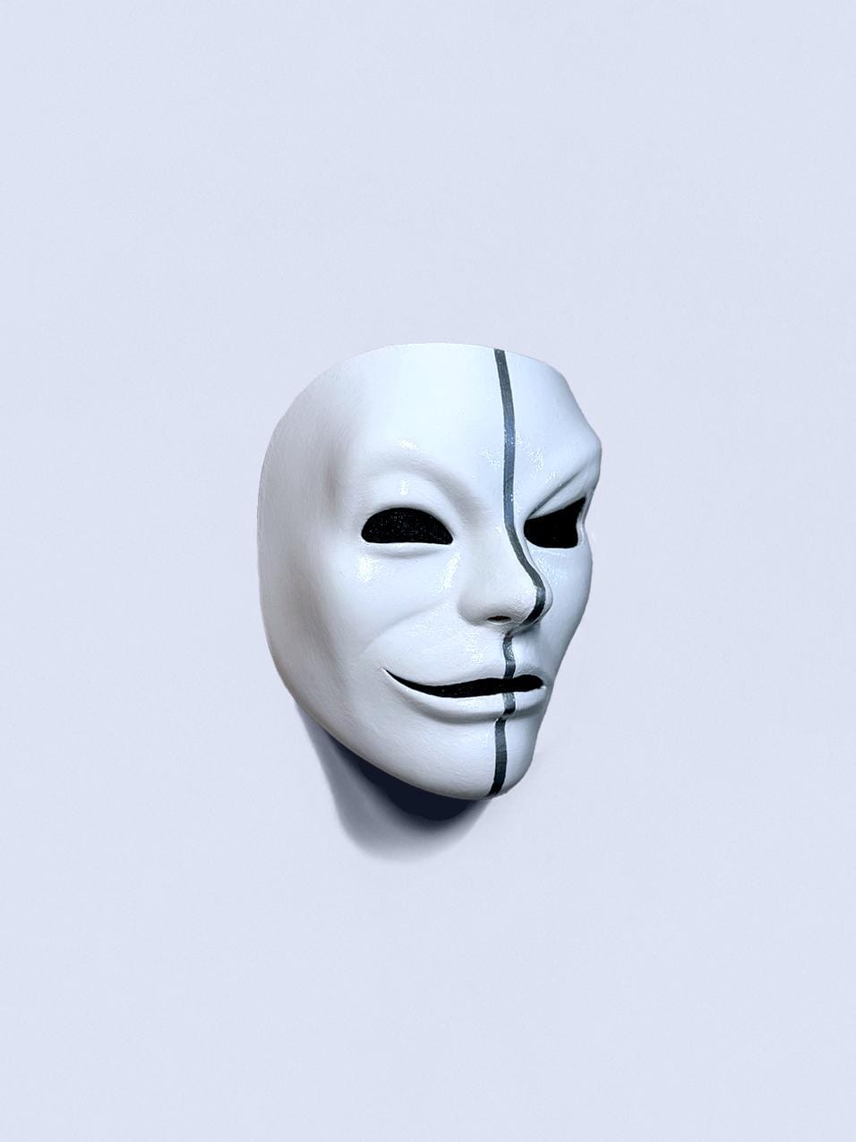 Hollywood Undead Matty Da Kurlzz Swan Songs 2008-2010 Mask - Silver Line - Masquerade, party, cosplay mask - Halloween Scary Soft Mask