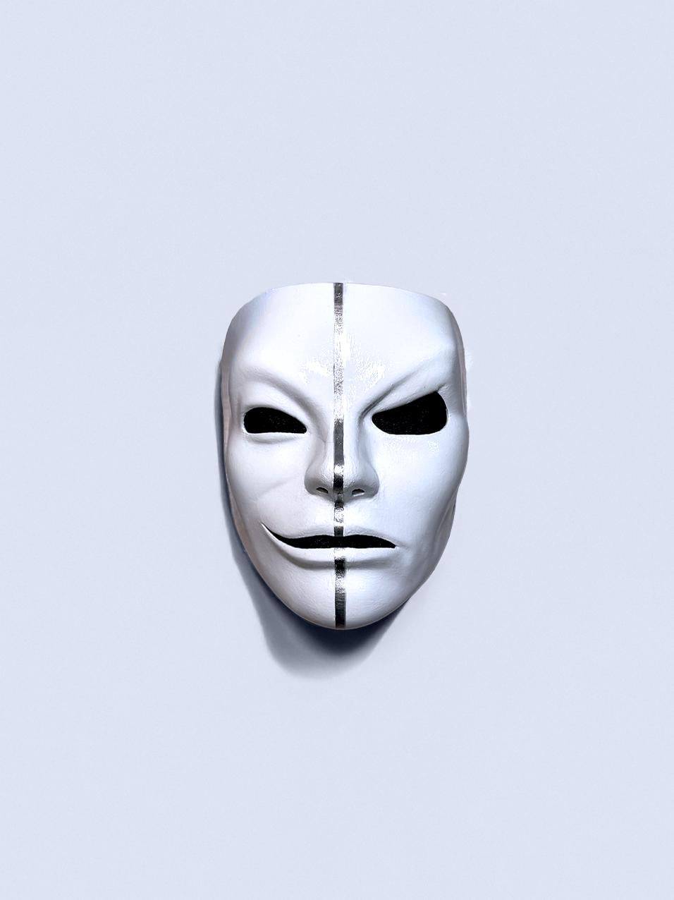 Hollywood Undead Matty Da Kurlzz Swan Songs 2008-2010 Mask - Silver Line - Masquerade, party, cosplay mask - Halloween Scary Soft Mask