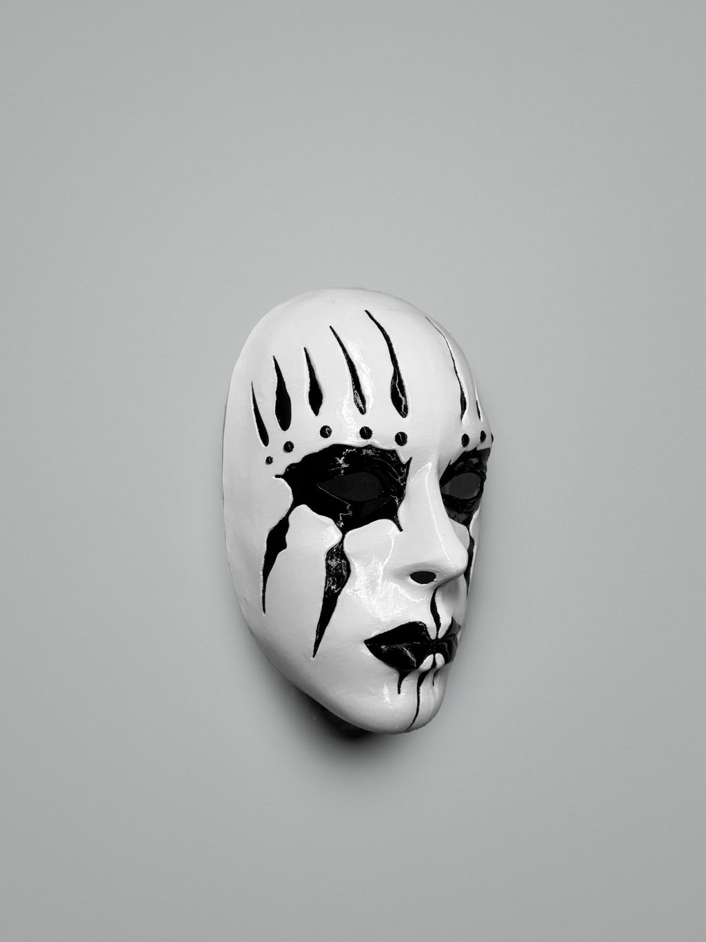 PRE-COLORED - NO Hand crafted - Slipknot Joey Jordison Mask - White and Black Mask - Metal Music Band Mask - party, halloween mask