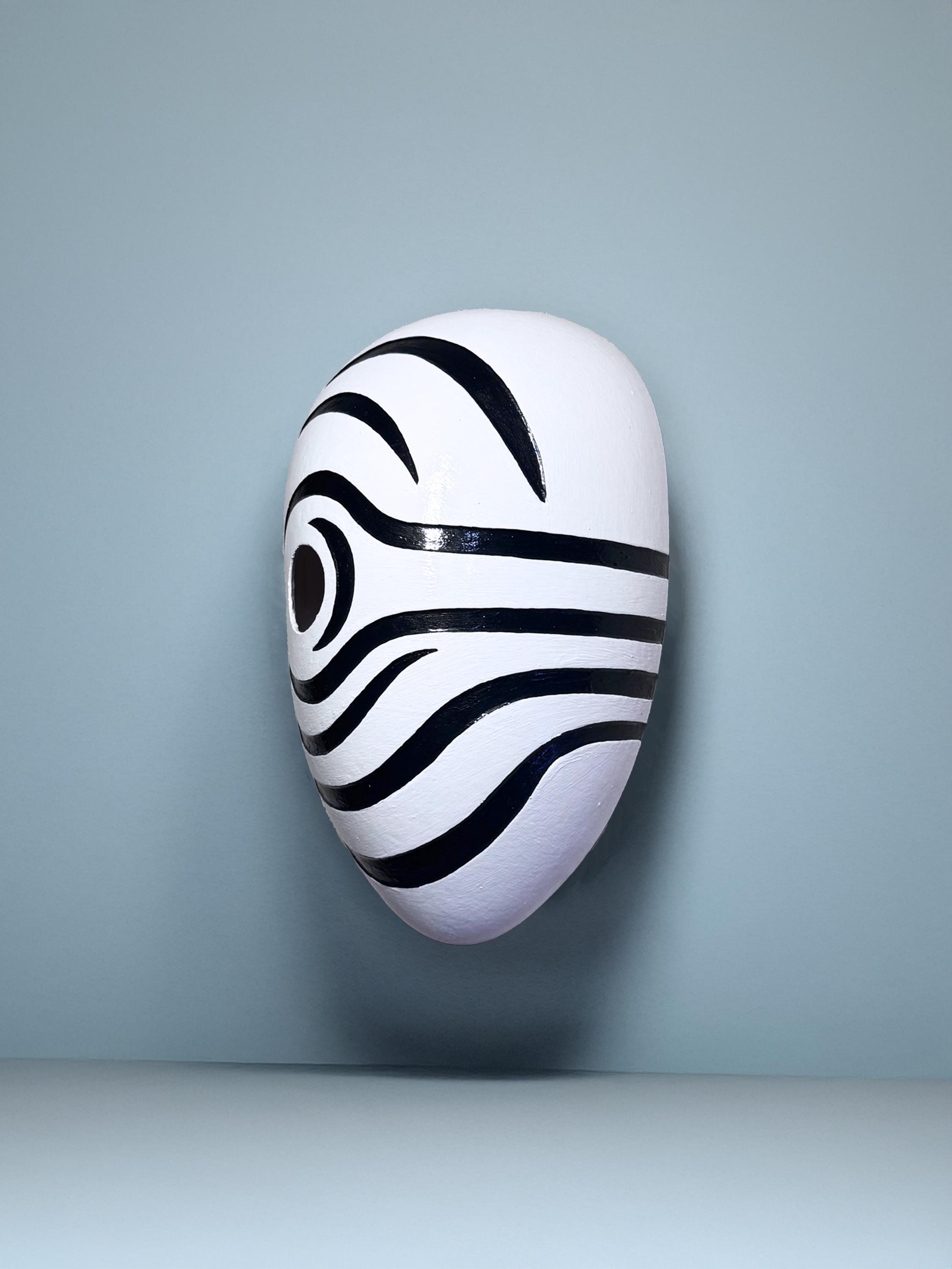 Obito Mex Anime Mask: Akatsuki Cosplay Prop, Handmade Japanese Style
